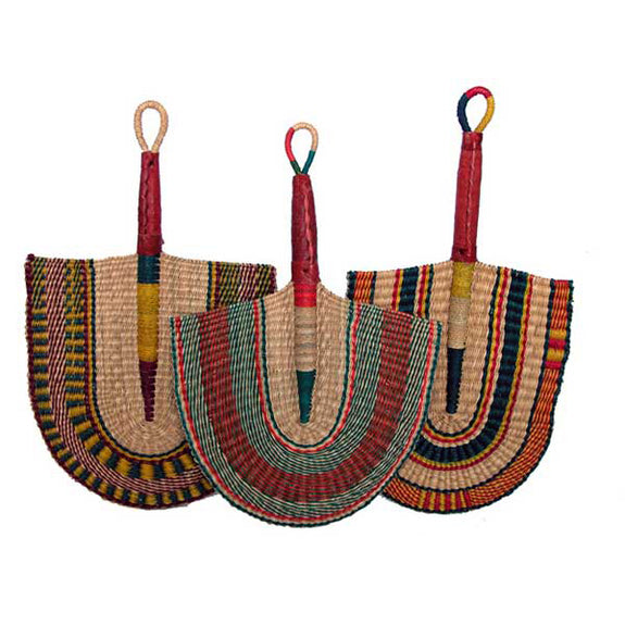 Ghana Woven Grass Fan