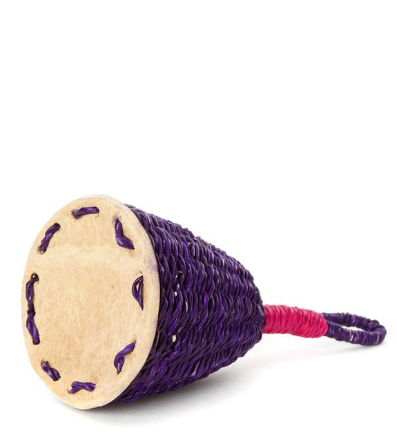 Elephant Grass Maracas Shaker - Purple/Pink - Large