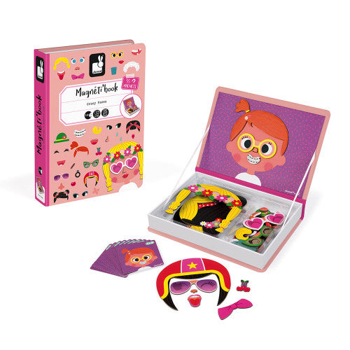 Magnetibook Girl's Crazy Faces