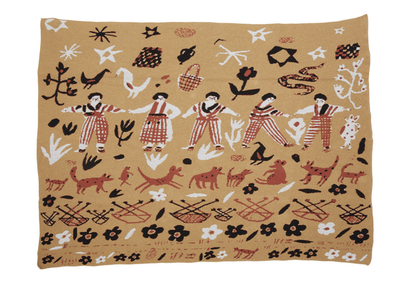Hillery Sproatt Blanket (Forest Friends Straw)