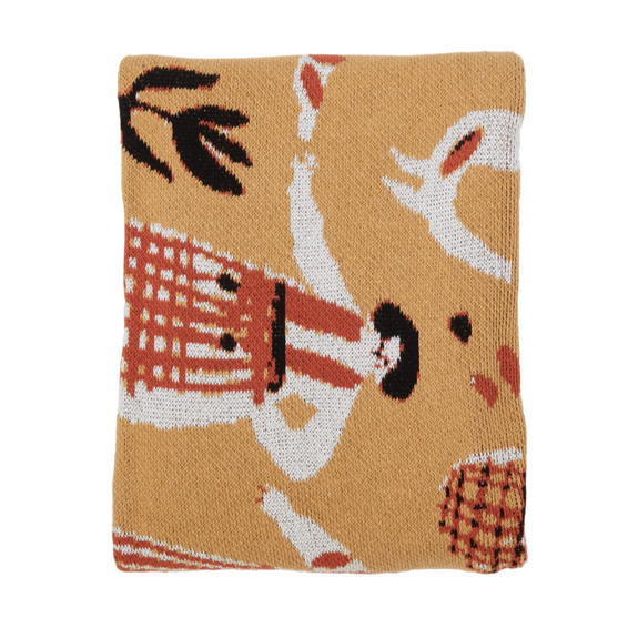 Hillery Sproatt Blanket (Forest Friends Straw)