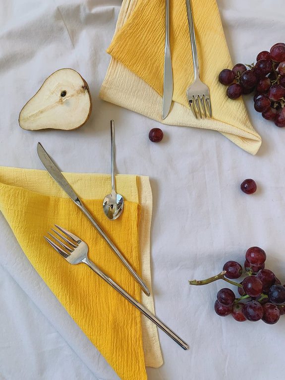Hand Dyed Napkin Set of 4 - Sunny