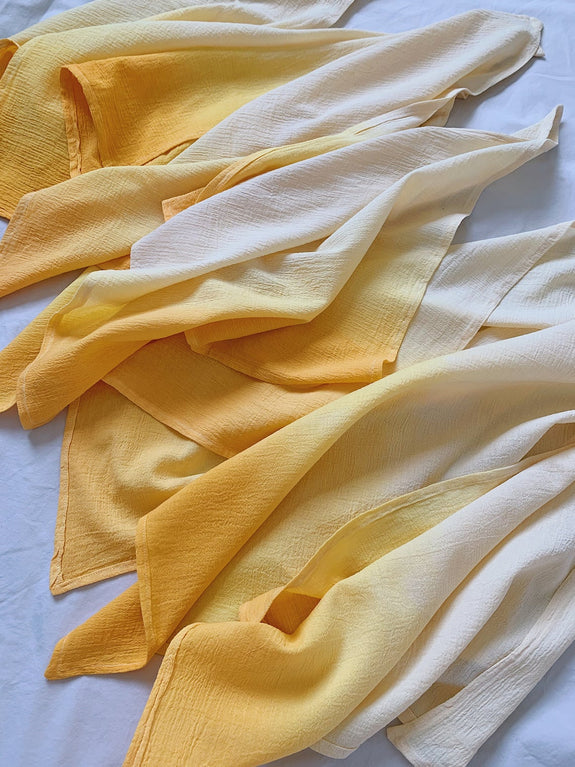 Hand Dyed Napkin Set of 4 - Sunny
