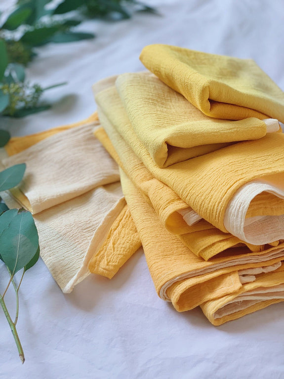 Hand Dyed Napkin Set of 4 - Sunny