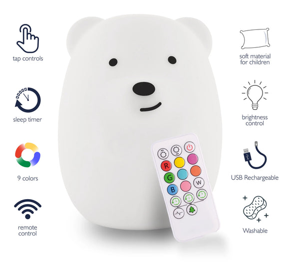 LumiPets Bear - Nursery Touch Night Light