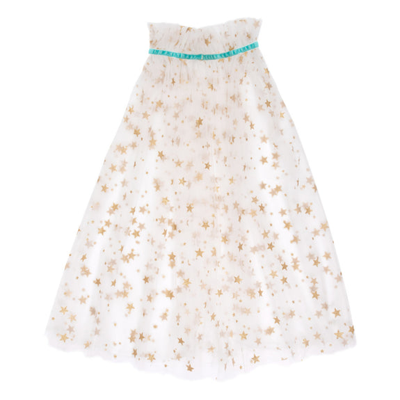 White Star Tulle Cape