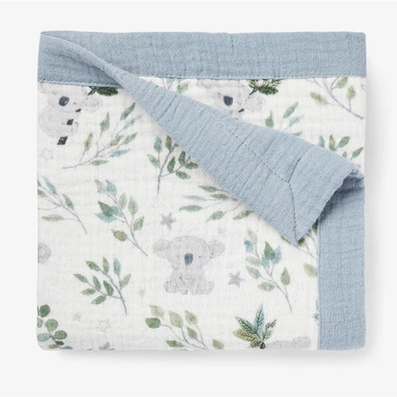 Koala Print Muslin Baby Blanket