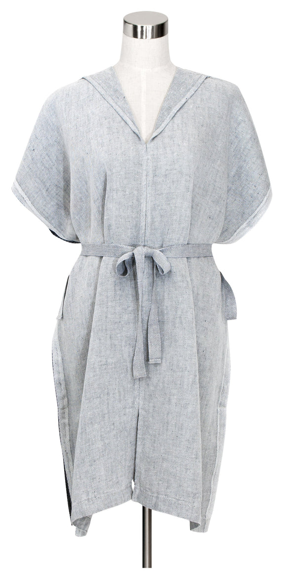 Kaste Linen Bath Gown - Grey