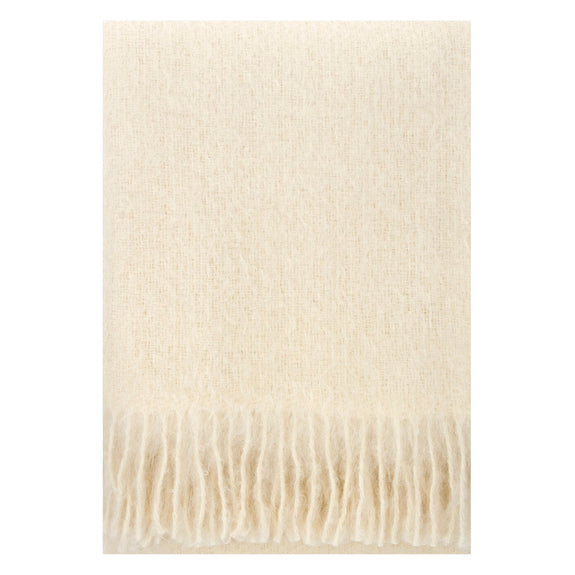 SAAGA UNI Mohair Blanket (White)