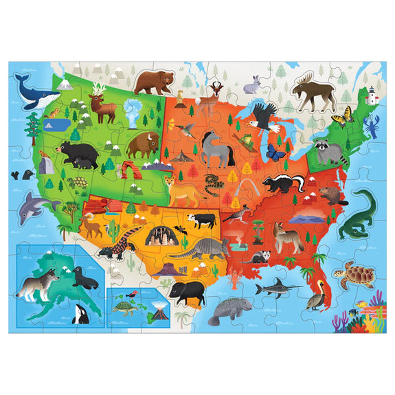 Map Of The U.S.A. Geography Puzzle