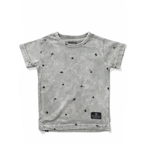 Palm Lightning Tee Washed Olive