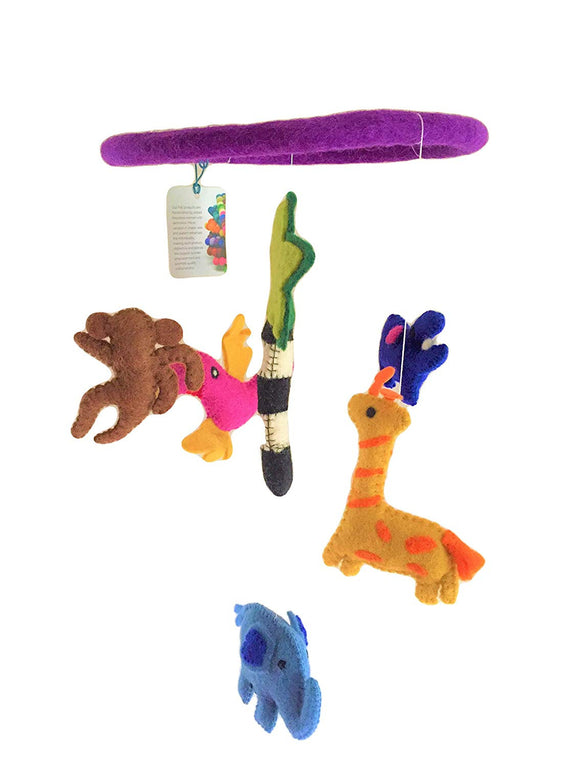Hand Felted Mobile - Safari
