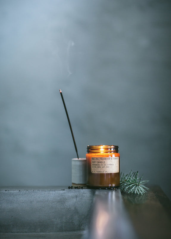 Soy Candle Teakwood & Tobacco 12.5 oz