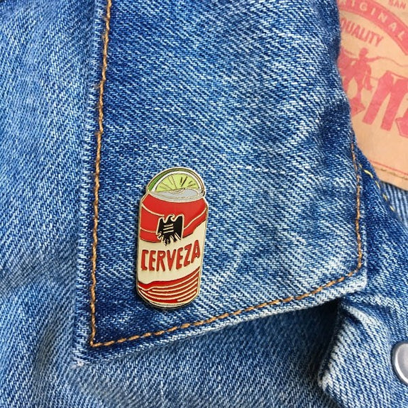 Tecate Lime Enamel Pin