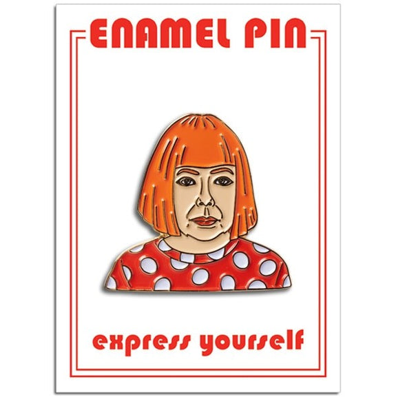 Yayoi Kusama Enamel Pin