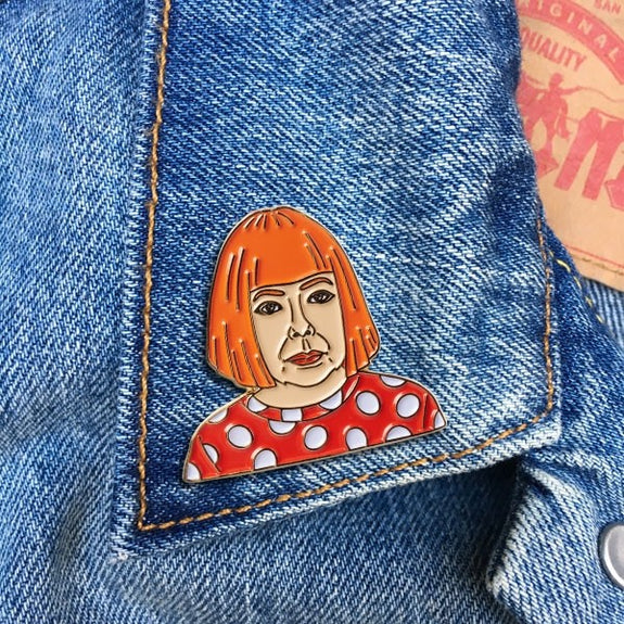 Yayoi Kusama Enamel Pin