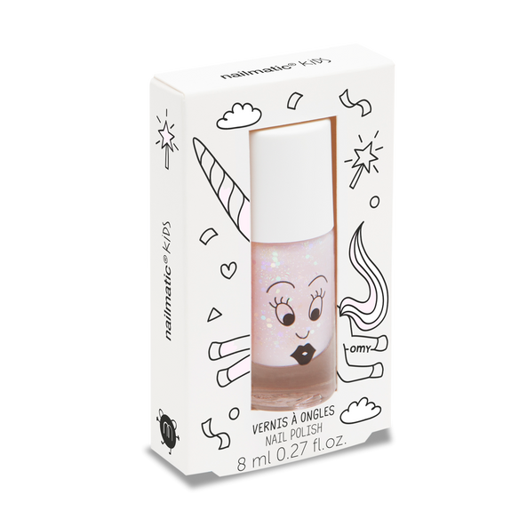 Nail Polish Polly - Clear Pink Glitter