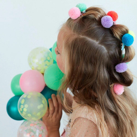 Pompom Unicorn Hair Clips