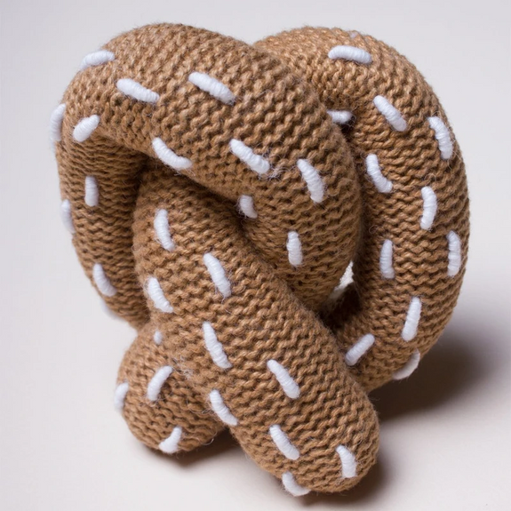 Organic Baby Rattle - Pretzel