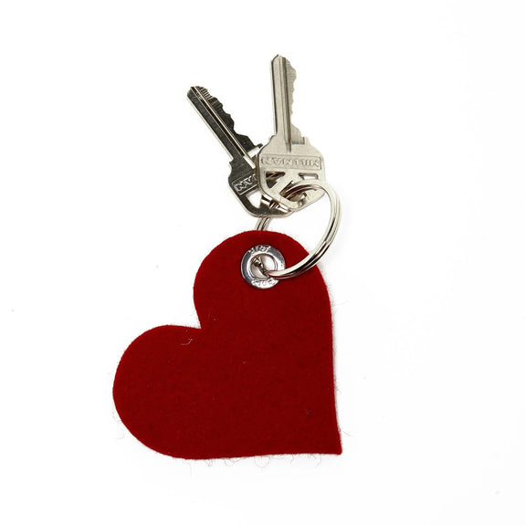 Key Fob Heart Felt