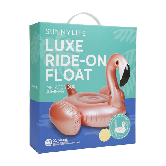 Luxe Ride-On Float Flamingo