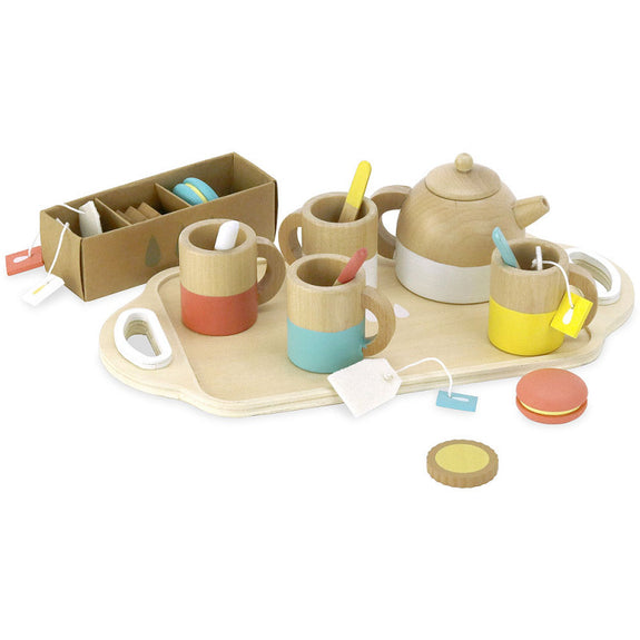 Wooden Tea Service Set