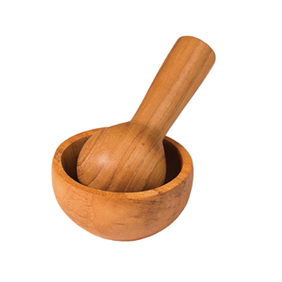 Teak Mini Mortar and Pestle