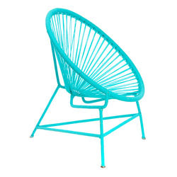 Senegal Nest Egg Child's Chair - Aqua Blue