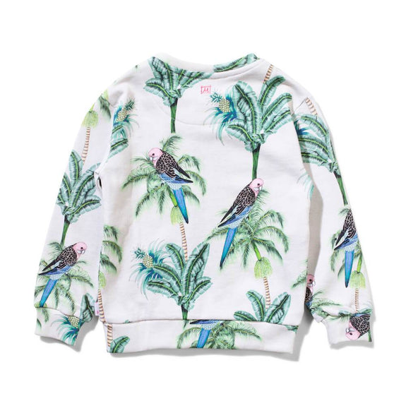 Tropic Bloom Crew - Oatmeal