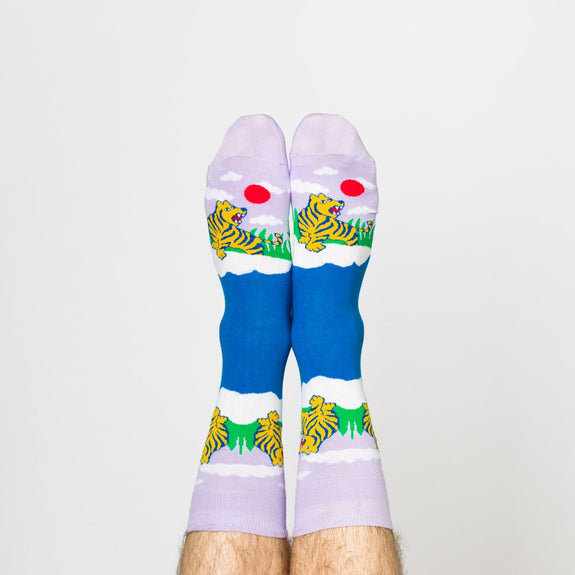 Men's Crew Socks Tiger