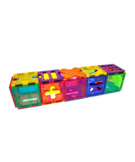 Numerical Set Magnetic Tiles Building Blocks